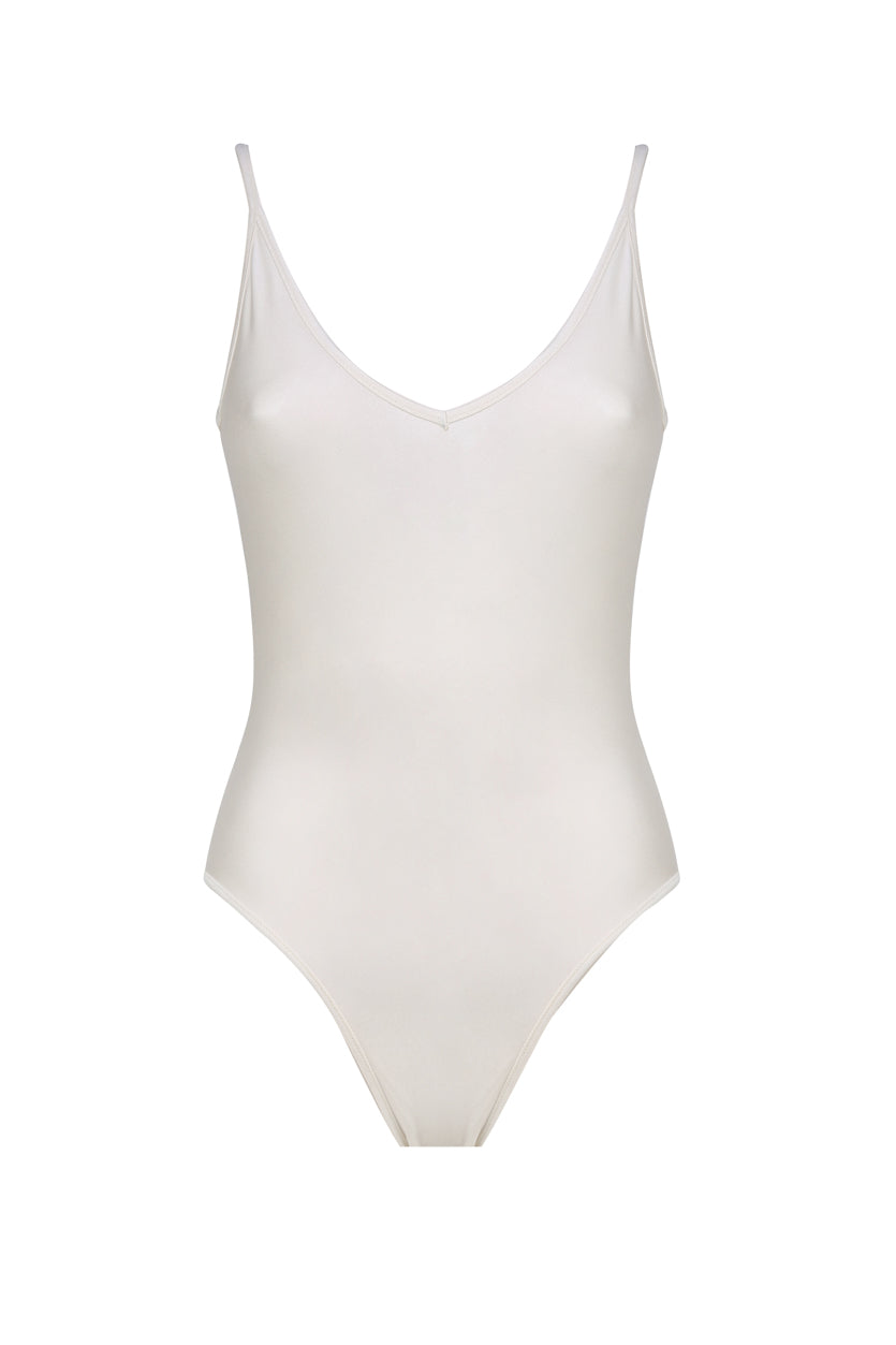 Bodysuit Carla Avorio Glossy - MAHR