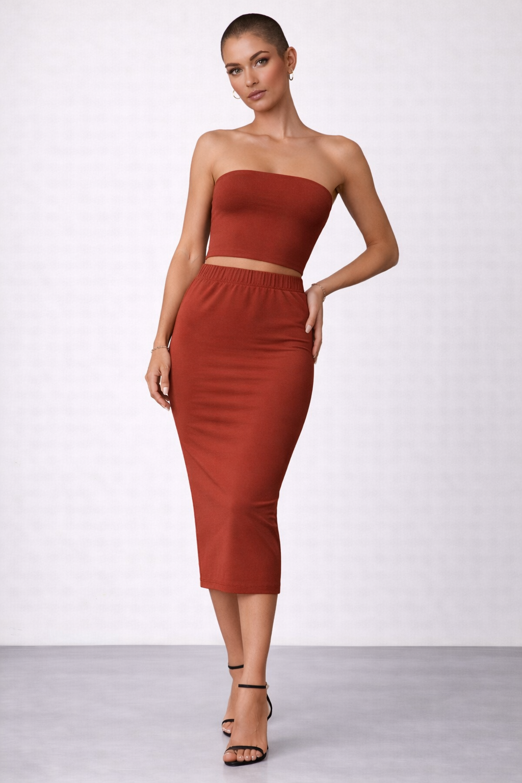 Gonna Longuette in Jersey sartoriale