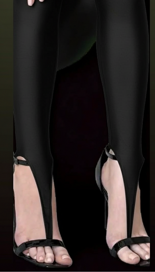 Legging Ilaria sartoriale col. Nero Glossy