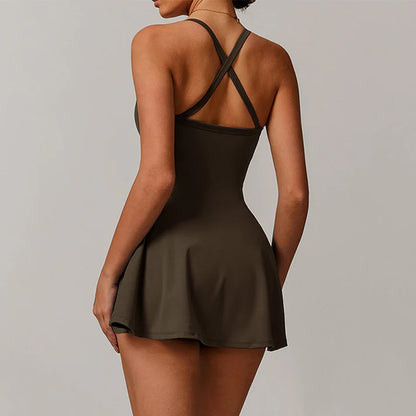 Dress Padel Nodo Marrone - MAHR