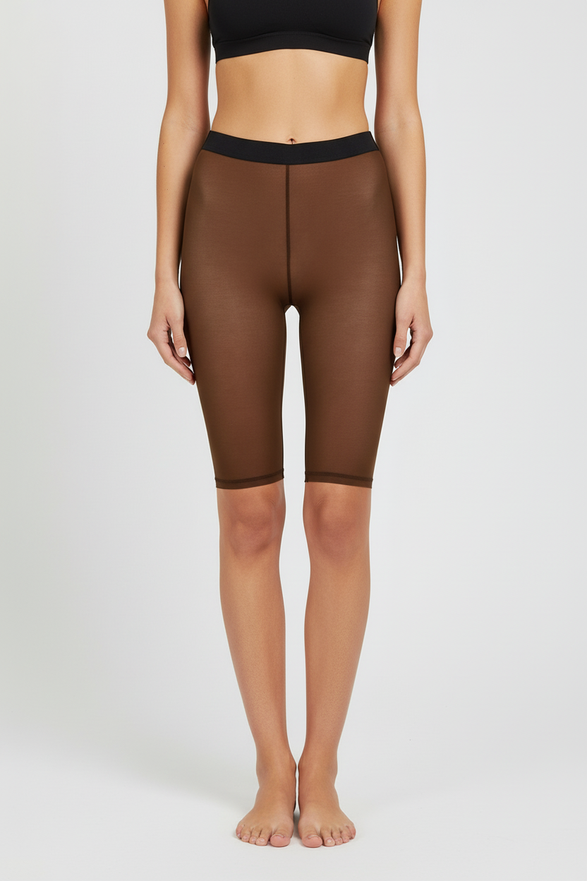 Biker sartoriale in Tulle col. Espresso