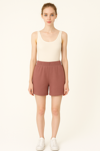 Tailored terry shorts