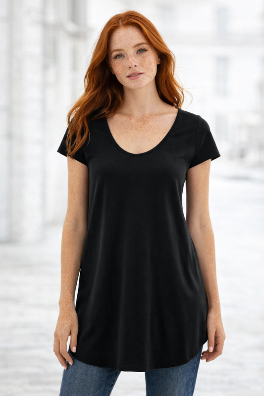 Maxi Shirt Enzo sartoriale col. Nero Matt