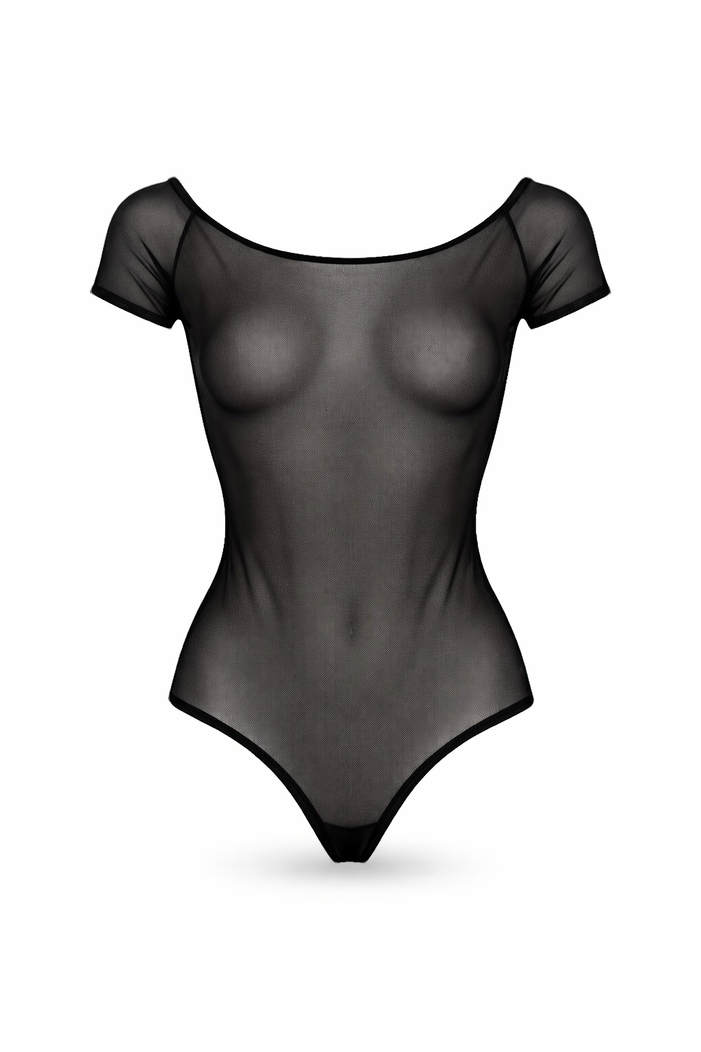 Body Barca in Tulle sartoriale col. Nero