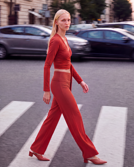 Panta Yoga in Jersey e Lycra sartoriale