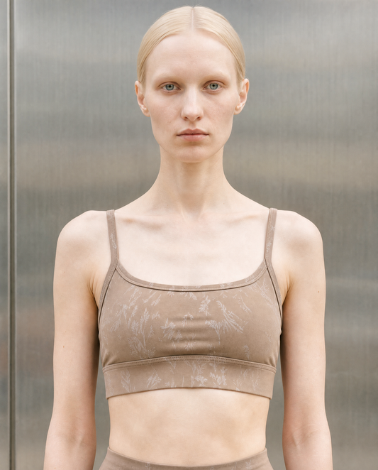 Greta Brown Melange Top