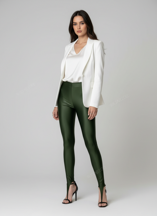 Legging Ilaria sartoriale col. Goblin Glossy