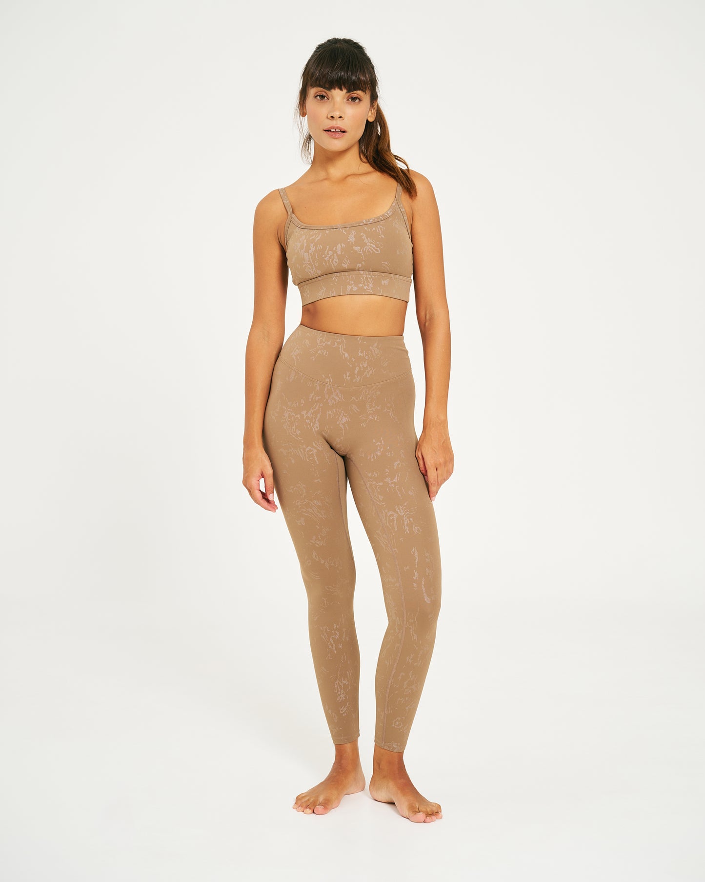 Top Greta Marrone Melange