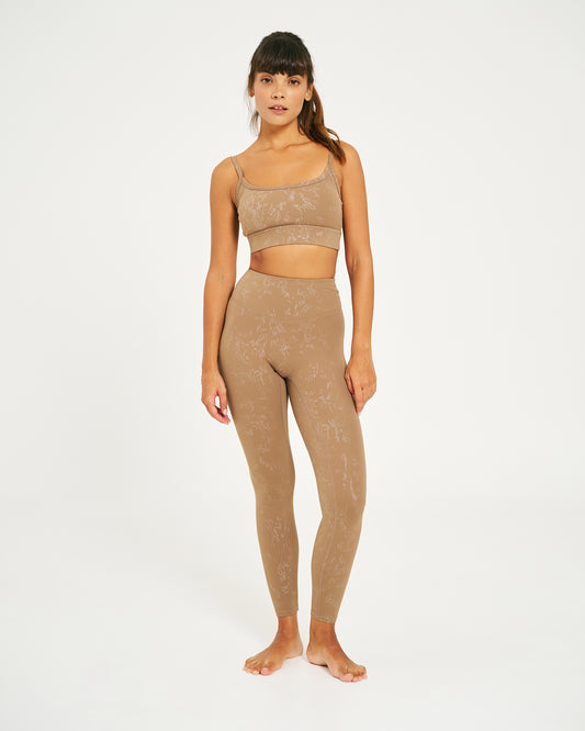 Legging Greta Marrone Melange