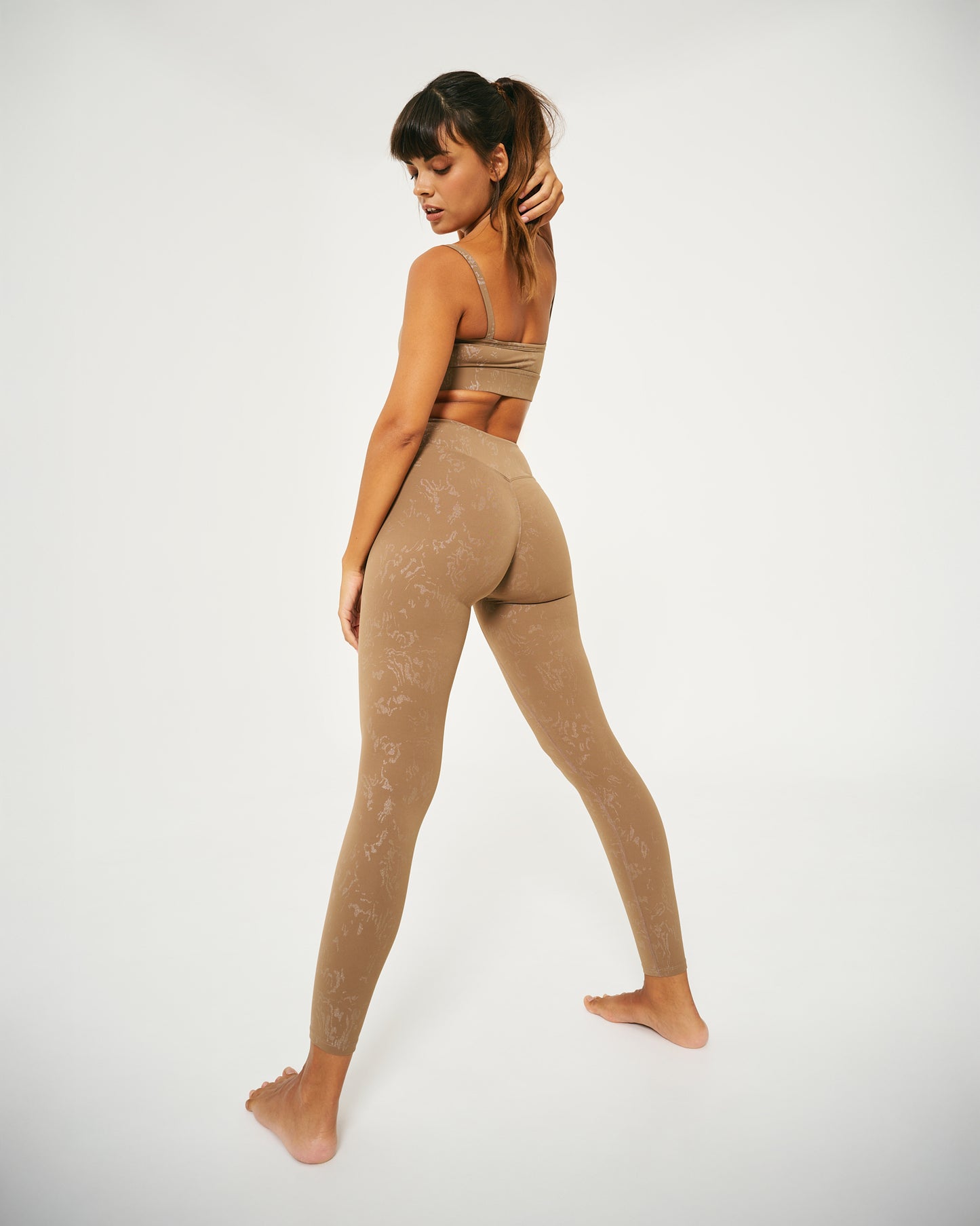 Top Greta Marrone Melange