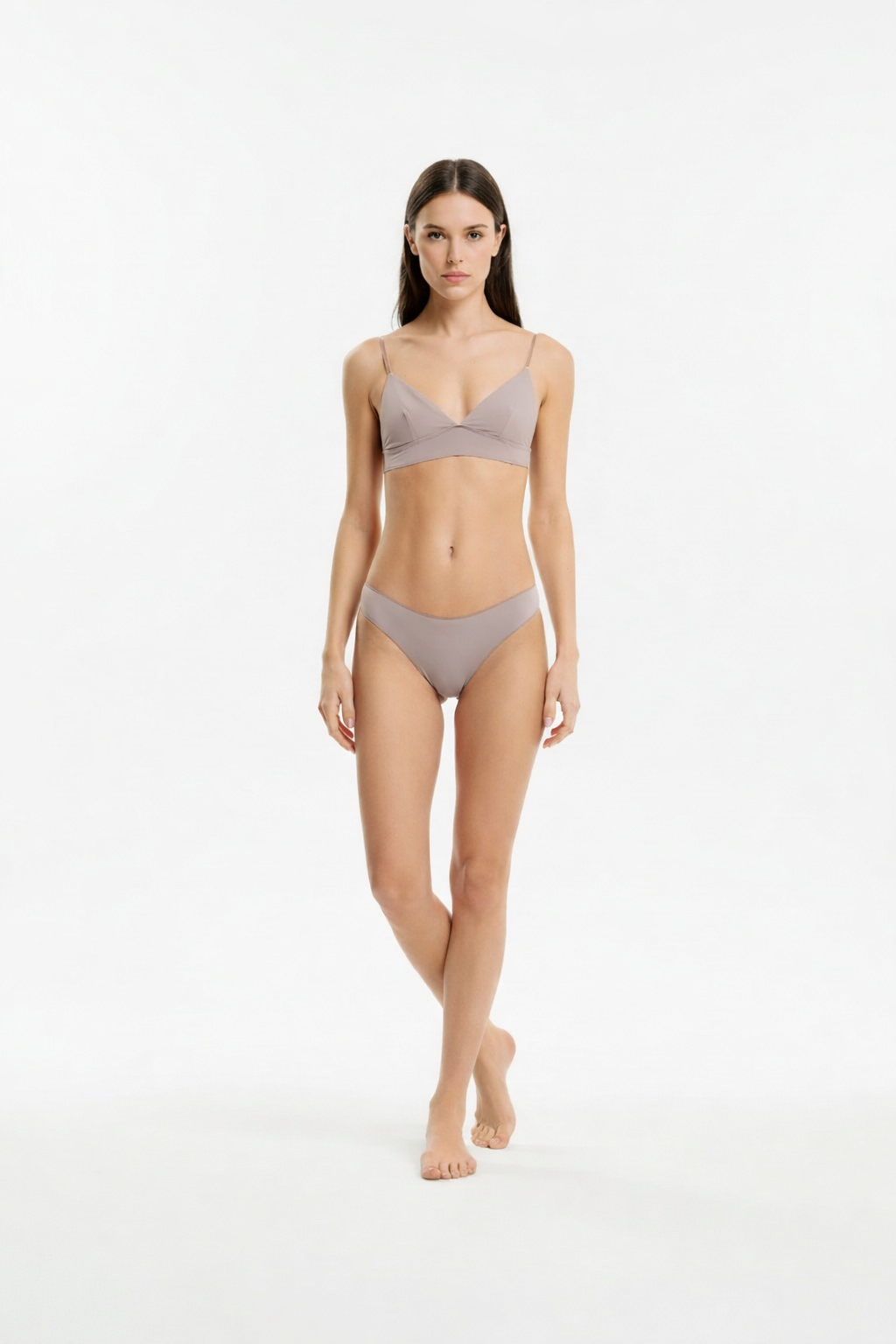 Bikini Ella Sartoriale in Jersey col. Fango - MAHR