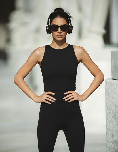 Top Americano sartoriale col. Nero Matt