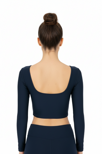 Top Lola sartoriale col. Blu Assoluto Matt