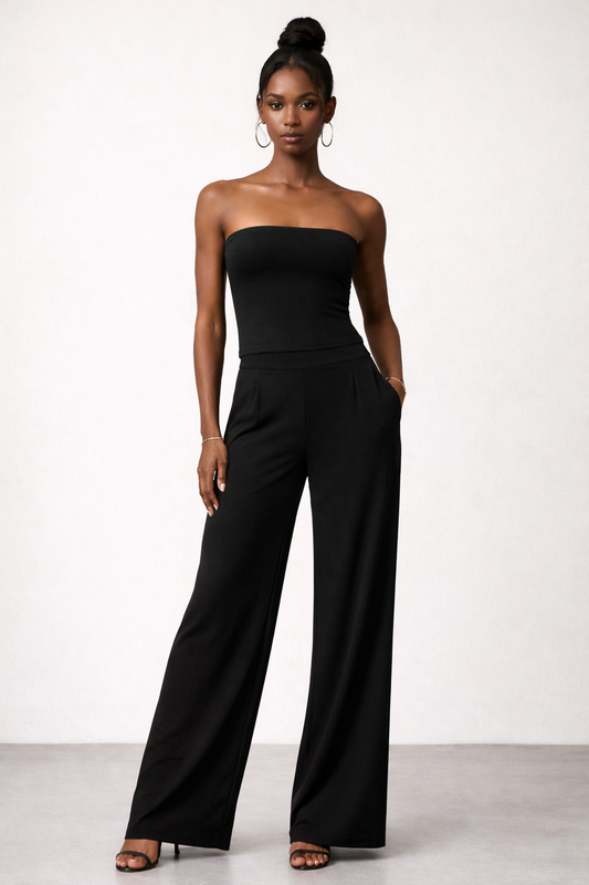 Long Top Fascia sartoriale col. Nero Matt