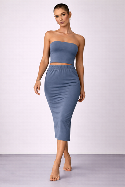 Gonna Longuette in Jersey sartoriale